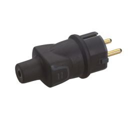 Вилка с защитным контактом бытовая SCHUKO