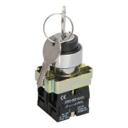 Переключатель LAY5-BG45 на 2 полож. 1НО+1НЗ с ключ. без фиксации KARAT IEK BSW80-BG-2-K02