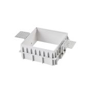 214510 Рамка скрытого монтажа DOMINO QUAD МR16 в гипсокартон/бетон под шпаклевку БЕЛЫЙ