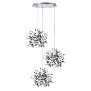 L3PR721134 Подвес тройной круглый EXTRA 3x3x5W(led) G9  (721134 - 3 + 572134 -1) ХРОМ