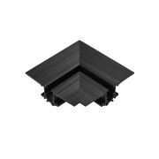 506237 Соединитель угловой горизонтальный LINEA ЧЕРНЫЙ