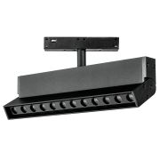 259037 Светильник 48V поворотный д/трека UNO LED 12W 800LM 24G ЧЕРНЫЙ МАТОВЫЙ 3000K