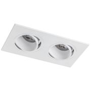 012626 Рамка (светильник) PVC д/LED-модулей 941хх и LED-ламп D50мм SINGO 2X QUAD БЕЛЫЙ