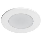 012916 Рамка (светильник) PVC д/LED-модулей 941хх и LED-ламп D50мм PIANO ROUND БЕЛЫЙ IP65
