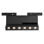 206947 Светильник линейный поворотный 24V д/трека LINEA LED 6W 500LM 30G ЧЕРНЫЙ 4000K
