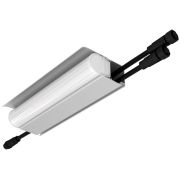 Модерн v2.0 4 200мм (18Вт/м) 48В DC 1 пикс. RGBW DMX CRI80 4000К Опал (Профиль, козырек, транзитное штепсельное соединение)