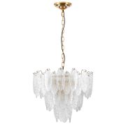 799092 Люстра RETRO 9х8W (led) E14 ЗОЛОТО/ПРОЗРАЧНЫЙ