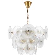 799083 Люстра RETRO 8х8W (led) E14 ЛАТУНЬ/ПРОЗРАЧНЫ