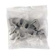 Держатель для труб (клипса) d16мм сер. (уп.10шт) Plast EKF derj-z-16n-r