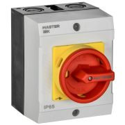 Переключатель кулачковый 16А (сх. 90) в боксе закрытая рукоятка авар. IEK MI-CS22-016-090