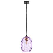 806128 Подвес NUBELLA 1х12W (led) E27 ЧЕРНЫЙ/БРОНЗА/ФИОЛЕТОВЫЙ
