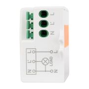 Датчик движения микроволновый MW-706 1200Вт 360град. до 10м IP20 бел. EKF dd-mw-706