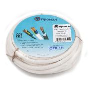 Провод ПВС 3х0.75 (2х0.75+1х0.75) 380В Б (бухта 5м) (шт) ПромЭл 13321560