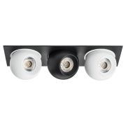i537647464 Светильник INTERO LED 9W*3 850LM*3 24G ЧЕРНЫЙ/БЕЛЫЙ 4000K (217537+217064+217074+217064)