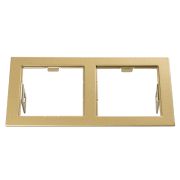 214523 Рамка DOMINO Double QUADRO MR16 ЗОЛОТО