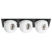 i537626262 Светильник INTERO LED 9W*3 850LM*3 24G ЧЕРНЫЙ/БЕЛЫЙ 3000K (217537+217062+217062+217062)