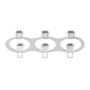 217636 Рамка INTERO 16 Triple ROUND БЕЛЫЙ