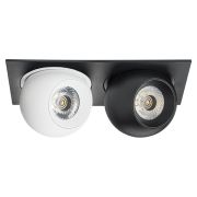 i5276474 Светильник INTERO LED 9W*2 850LM*2 24G ЧЕРНЫЙ/БЕЛЫЙ 4000K (217527+217064+217074)