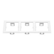 214536 Рамка DOMINO Triple QUADRO MR16 БЕЛЫЙ