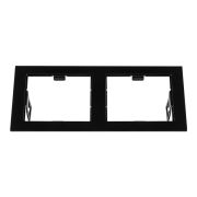 214527 Рамка DOMINO Double QUADRO MR16 ЧЕРНЫЙ