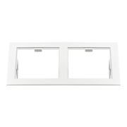214526 Рамка DOMINO Double QUADRO MR16 БЕЛЫЙ