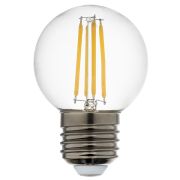 933824 Лампа энергосберегающая LED FILAMENT 220V G50 E27 6W=65W 400-430LM 360G CL 4000K 30000H
