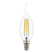 933602 Лампа энергосберегающая LED FILAMENT 220V CA35 E14 6W=65W 400-430LM 360G CL 3000K 30000H