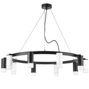 LR0203753651 Люстра RULLO 10х50W GU10 ЧЕРНЫЙ/БЕЛЫЙ (571020+214437-5+214436-5+202431-10)