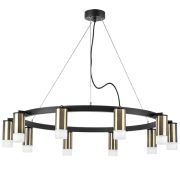 LR0203101 Люстра RULLO 10х50W GU10 ЧЕРНЫЙ/БРОНЗА (571020+214431-10+202431-10)