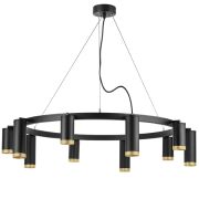 LR02037587540 Люстра RULLO 10х50W GU10 ЧЕРНЫЙ (571020+214437-5+214487-5+203440-10)