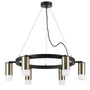 LR0163161 Люстра RULLO 6х50W GU10 ЧЕРНЫЙ/БРОНЗА (571016+214431-6+202431-6)