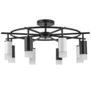 LR7183743641 Люстра RULLO 8х50W GU10 ЧЕРНЫЙ/БЕЛЫЙ (571718+214437-4+214436-4+202431-8)