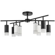 LR7283743641 Люстра RULLO 8х50W GU10 ЧЕРНЫЙ/БЕЛЫЙ (571728+214437-4+214436-4+202431-8)