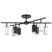 LR7283643740 Люстра RULLO 8х50W GU10 ЧЕРНЫЙ/БЕЛЫЙ (571728+214437-4+214436-4+202430-8)