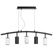 LR735372363 Люстра RULLO 5х50W GU10 ЧЕРНЫЙ/БЕЛЫЙ (571735+214437-2+214436-3)