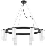 LR0188643641 Люстра RULLO 8х50W GU10 ЧЕРНЫЙ/БЕЛЫЙ (571018+214436-4+214486-4+202431-8)