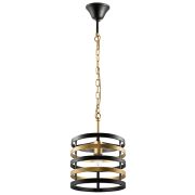 735010 Подвес EPSILON 1х40W E27 ЧЕРНЫЙ/ЗОЛОТО