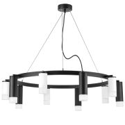 LR0203658751 Люстра RULLO 10х50W GU10 ЧЕРНЫЙ/БЕЛЫЙ (571020+214436-5+214487-5+202431-10)
