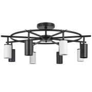 LR718374364 Люстра RULLO 8х50W GU10 ЧЕРНЫЙ/БЕЛЫЙ (571718+214437-4+214436-4)