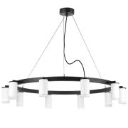 LR0203600 Люстра RULLO 10х50W GU10 ЧЕРНЫЙ/БЕЛЫЙ (571020+214436-10+202430-10)