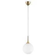 813032 Подвес GLOBO 1х40W E14 gold/white