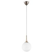 813023 Подвес GLOBO 1х40W E14 champagne gold/white