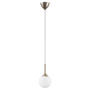 813013 Подвес GLOBO 1х40W E14 champagne gold/white