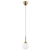 813012 Подвес GLOBO 1х40W E14 gold/white