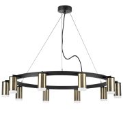 LR0203100 Люстра RULLO 10х50W GU10 ЧЕРНЫЙ/БРОНЗА (571020+214431-10+202430-10)