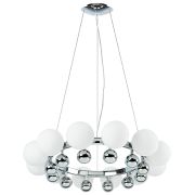 801124 Люстра SFERETTA 12х40W G9 ХРОМ/БЕЛЫЙ