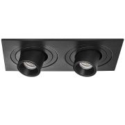 i527172 Светильник INTERO TUBO LED 7W*2 360LM*2 60G ЧЕРНЫЙ 3000K (217527+217172+217172)