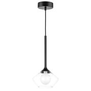 801202 Люстра VETRO 1х6W(led) G9 ЧЕРНЫЙ/ПРОЗРАЧНЫЙ