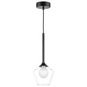 801201 Люстра VETRO 1х6W(led) G9 ЧЕРНЫЙ/ПРОЗРАЧНЫЙ