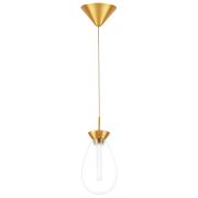 805110 Люстра COLORE LED 1х4W 240LM ЗОЛОТО/ПРОЗРАЧНЫЙ 3000K